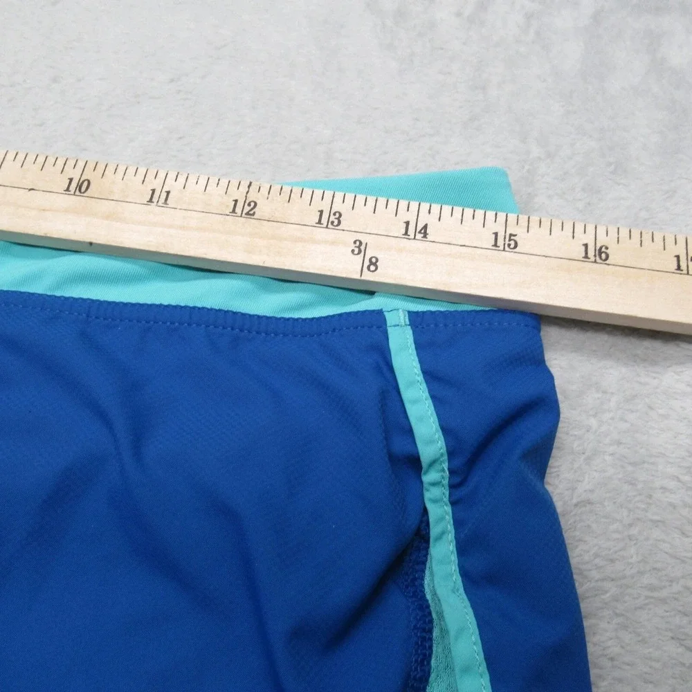 Patagonia‎ Strider Shorts Women Small Blue Drawstring Liner Hiking Gym Run 2.5" - Picture 13 of 16